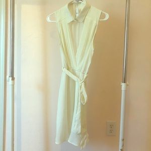 Open front low cut dress